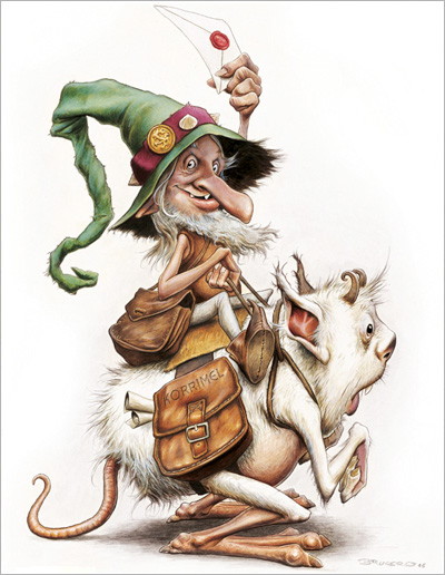 Un Korrigan, mascotte de Korrimel